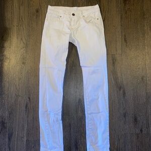 Juniors size 5 NV white jeans